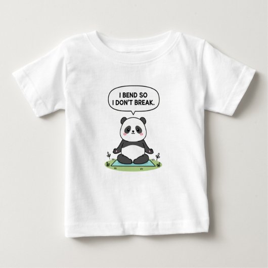 “I Bend So I Don’t Break” panda design (Voorkant)