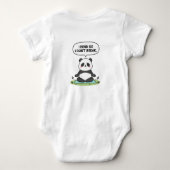 “I Bend So I Don’t Break” panda design Romper (Achterkant)