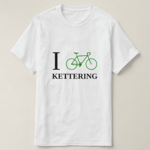 I Bike KETTERING (groen fietspictogram) T-shirt