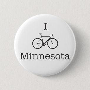 I Bike Minnesota Ronde Button 5,7 Cm