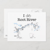 I Bike Root River Briefkaart (Voorkant / Achterkant)