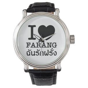 I Black Heart (Love) Farang Horloge