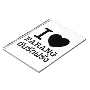 I Black Heart (Love) Farang Notitieboek