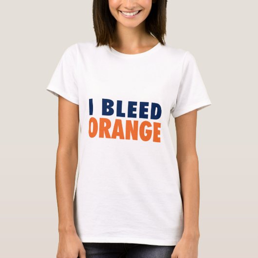 I Bleed Oranje T-shirt (Voorkant)