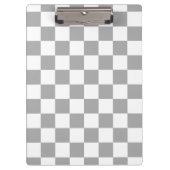 I Bleed Racing Check Black White, aangepast Klembord (Voorkant)