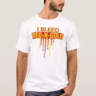 I Bleed Red en Gold T-shirt