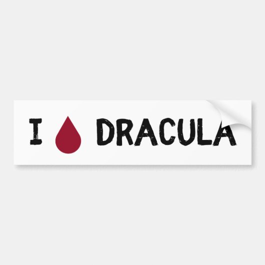 I [Bloeddruppel] Dracula Bumpersticker (Voorkant)