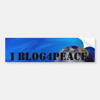 I Blog4Peace Bumpersticker