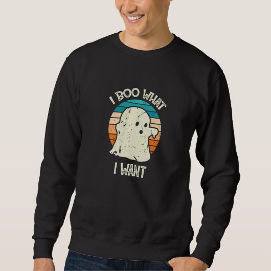 I Boo What I Want Ghost Halloween 1 Trui (Voorkant)