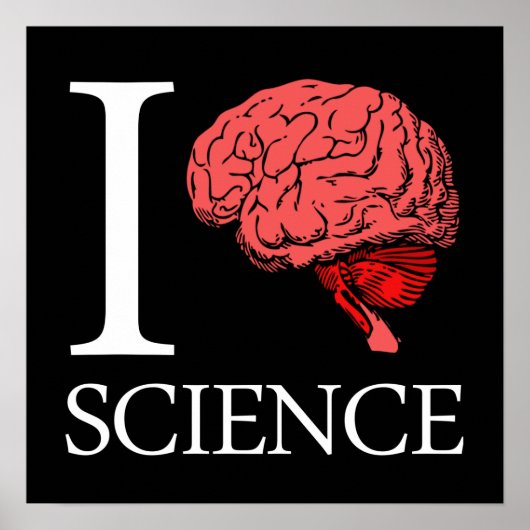 I Brain Science (I Know Science) (I Love Science) Poster (Voorkant)