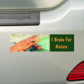 I Brake For Nature Salamander Bumpersticker (Op auto)