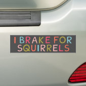 I BREAK FOR SQUIRRELS BUMPERSTICKER (Op auto)