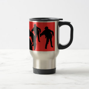 I Break voor Zombies Black Silhouettes Reisbeker