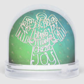 "I bring you tidings of great joy"Snow Globe (Arrière)