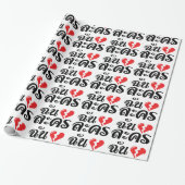 I Broken Heart (Love) Lakhon ĀThai Language Ā Cadeaupapier (Uitgerold)