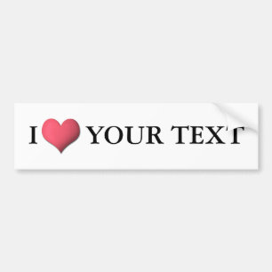  I Bumpersticker A001