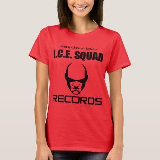 I.C.E. SQUAD RECORDS Damas White-Shirt T-shirt
