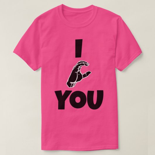I C U tekent met zwarte en witte gebarentaal T-shirt (Design voorkant)