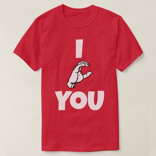 I C U tekent met zwarte en witte gebarentaal T-shirt (Design voorkant)