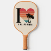 I ♥ Californië Retro Pickleball Paddle (Achterkant)