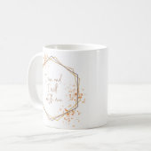 "I Can and Will" Mok in goud en roze (Voorkant links)