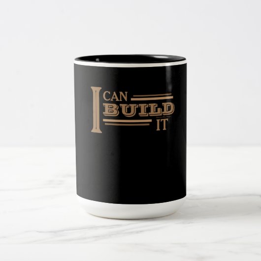 I Can Build It Coffee Mug (Black) (Centre)