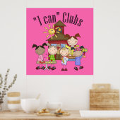 I Can Clubs Stick Figures Poster Deux (Cuisine)