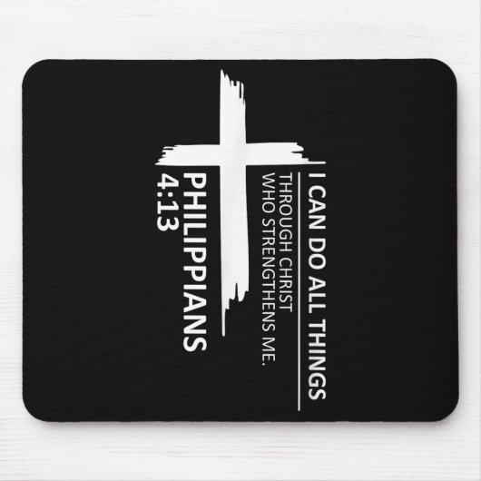 I Can Do All Things Philipans 4_13 Insrational Fai Muismat (Voorkant)