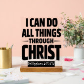 I Can Do All Things Philippians 4 13 KJV Acrylic (Mariage)
