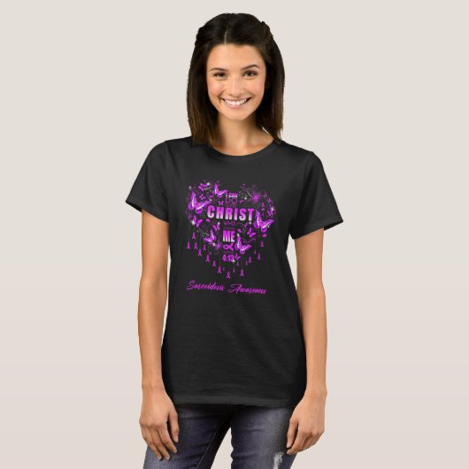 I Can Do All Things Sarcoidosis Awareness T-shirt (Voorkant volledig)