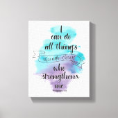 I can do all things through Christ  Canvas Afdruk (Voorkant)