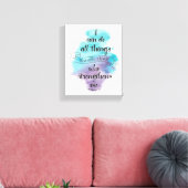I can do all things through Christ  Canvas Afdruk (Insitu (Woonkamer))