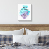 I can do all things through Christ  Canvas Afdruk (Insitu (Slaapkamer))