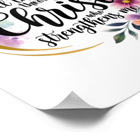 I Can Do All Things Through Christ  Poster (Hoek)