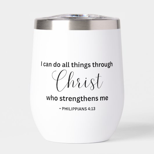 I Can Do All Things Through Christ - Tumbler (Voorkant)