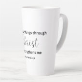 I Can Do All Things Through Christ - Tumbler Latte Mok (Rechterhoek)