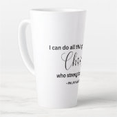 I Can Do All Things Through Christ - Tumbler Latte Mok (Linkerhoek)