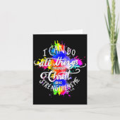 I Can Do All Things Through Christ Who Strengthens Kaart (Voorkant)