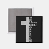 I Can Do All Things Through Christ Who Strengthens Magneet (Voorkant / Achterkant)