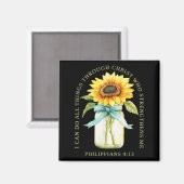 I Can Do All Things Through Christ Who Strengthens Magneet (Voorkant / Achterkant)