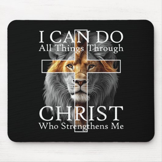 I Can Do All Things Through Christ Who Strengthens Muismat (Voorkant)