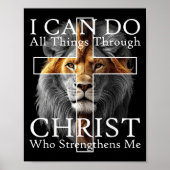 I Can Do All Things Through Christ Who Strengthens Poster (Voorkant)