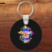 I Can Do All Things Through Christ Who Strengthens Sleutelhanger (Voorkant)