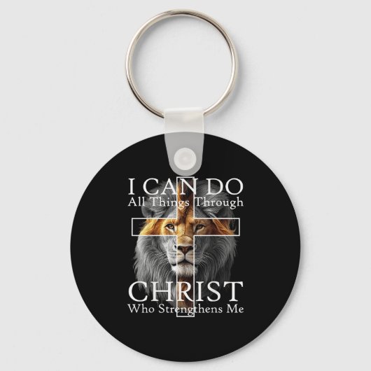 I Can Do All Things Through Christ Who Strengthens Sleutelhanger (Voorkant)
