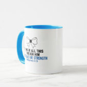I Can Do All This Bible Verse Two-Tone Mug (Devant gauche)