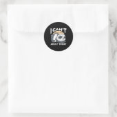 I Can’t Adult Today Ronde Sticker (Tas)