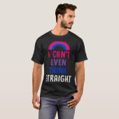 I Can t Even Think Straight  Bisexual Pride Flag L T-shirt (Voorkant volledig)