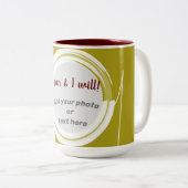 I Can & Will Photo Mug (Devant droit)
