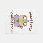 I Cannot Focus Funny Adhd Sitive Frog Fleece Deken (Voorkant (Horizontaal))