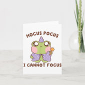 I Cannot Focus Funny Adhd Sitive Frog Kaart (Voorkant)